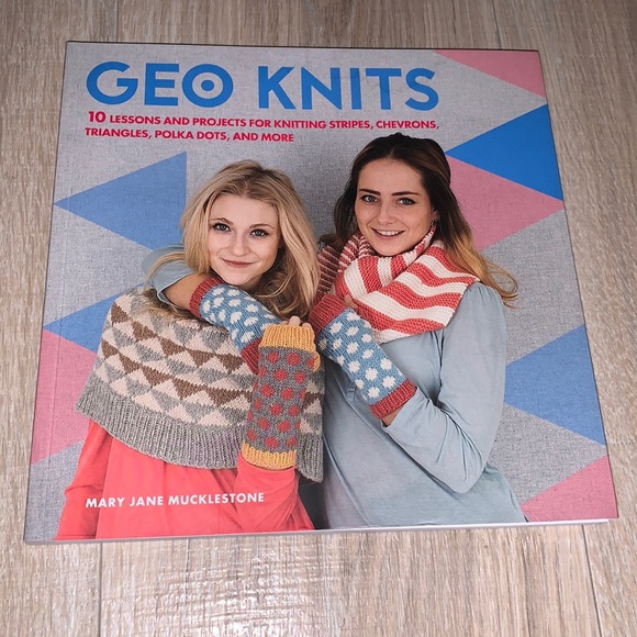 Geo Knits 10 lessons & projects for knitting book - Picture 1 of 6